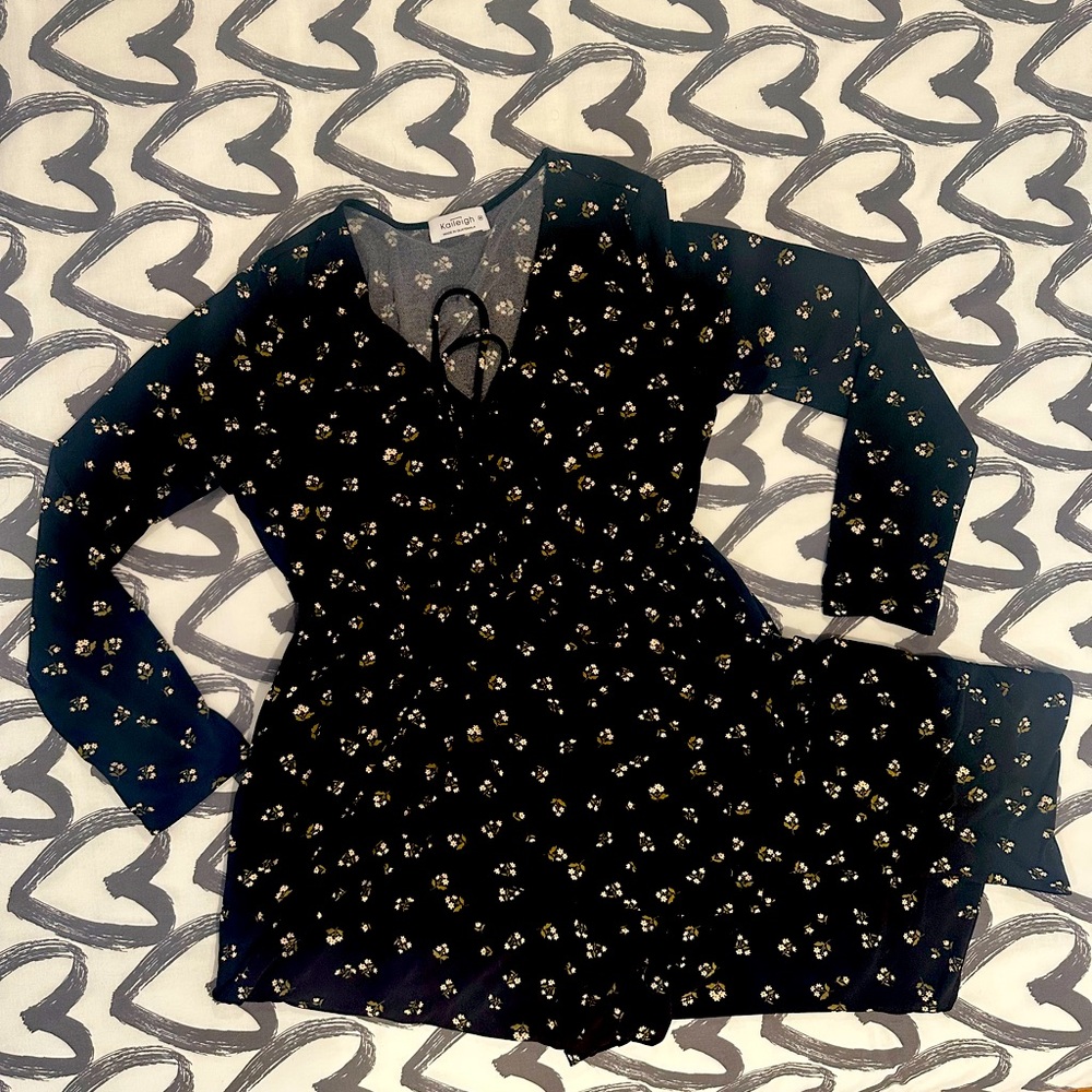 Floral Maternity Jumpsuit